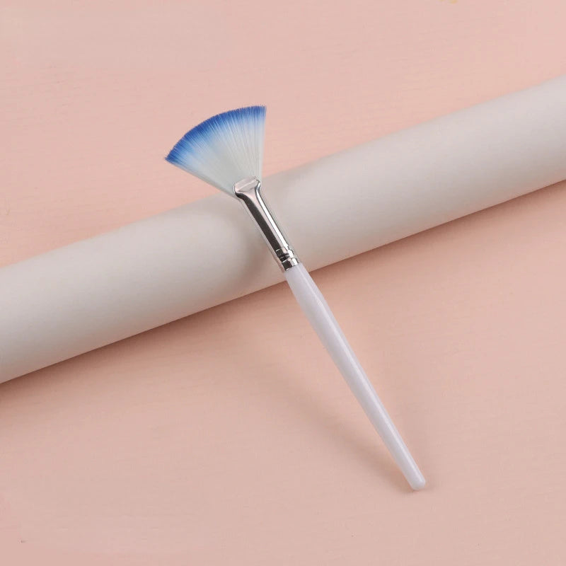 1/8pcs Fan Acid Facial Brush Set – Soft Portable Mask Brushes for Skin Care & Beauty Salon Use