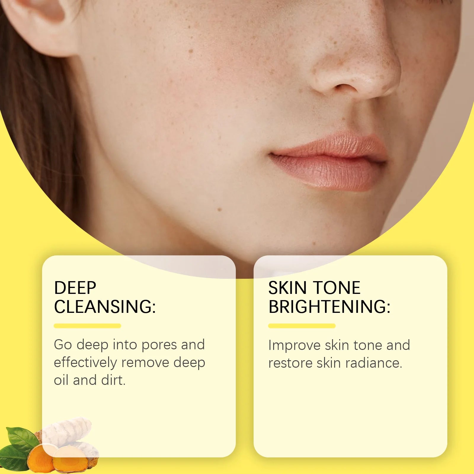 Turmeric Cleansing Pads – Exfoliating Makeup Remover & Pore Refining Face Sponge