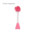 2-in-1 Silicone Facial Cleansing Brush – Mud Mask Remover & Makeup Scraper Tool