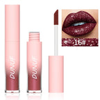 Diamond Glitter Liquid Lip Gloss – Long-Lasting, Waterproof, Non-Stick, Metallic Shine