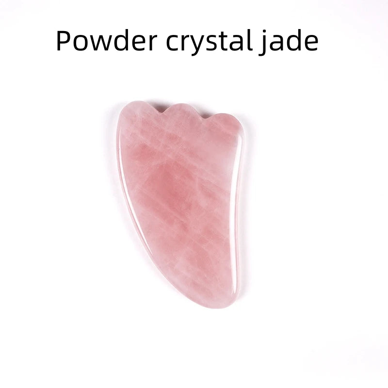 Natural Jade Gua Sha & Roller Massage Set