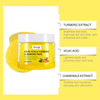 Turmeric Cleansing Pads – Exfoliating Makeup Remover & Pore Refining Face Sponge