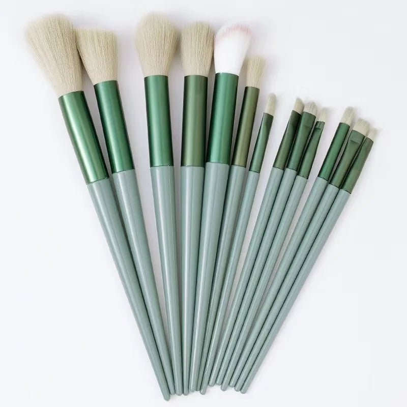 13-Piece Ultra Soft Makeup Brush Set – Face & Eye Tools