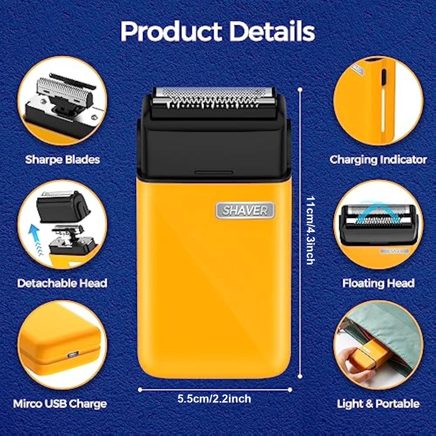 Cordless Foil Shaver for Men – Rechargeable Electric Razor for a Clean, Smooth Face Shave