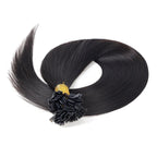 BHF Straight Flat Tip Human Hair Extensions – 1g/Strand, Keratin Fusion, Blonde & Brown