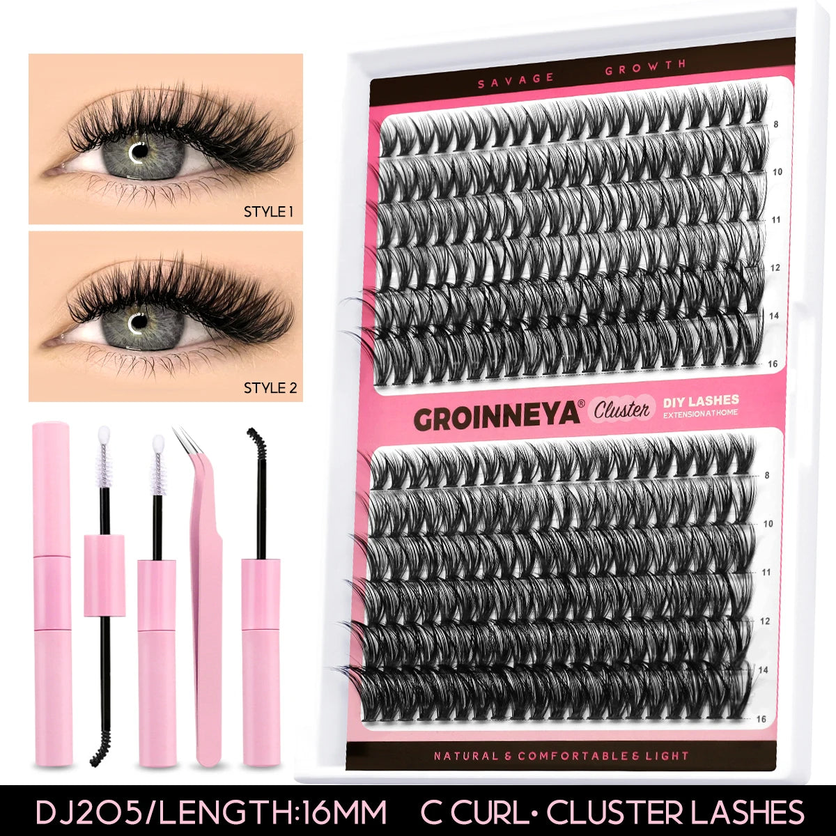 DIY Lash Clusters Kit with Bond, Seal & Remover