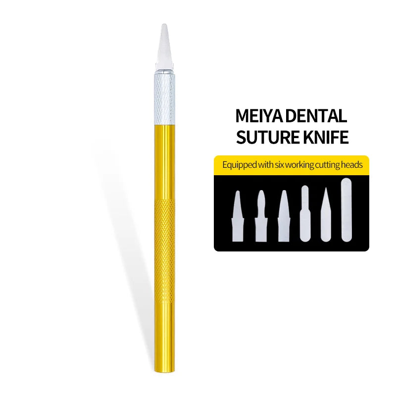 1 Set Dental Scalpel Blades & Handle – Sculpture Plaster Knife Trimmer for Dermaplaning, DIY Cutting & Dentist Tools