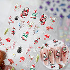 5D Spring Flower Nail Art Stickers – Colorful Daisy & Vine Decals for DIY Nails