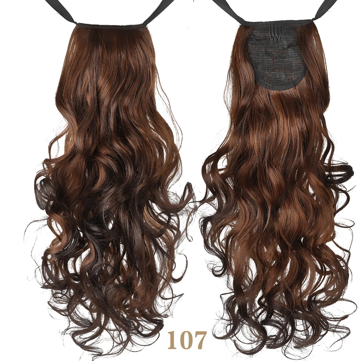 18" Curly Clip-In Ponytail Hair Extension – Heat-Resistant Synthetic