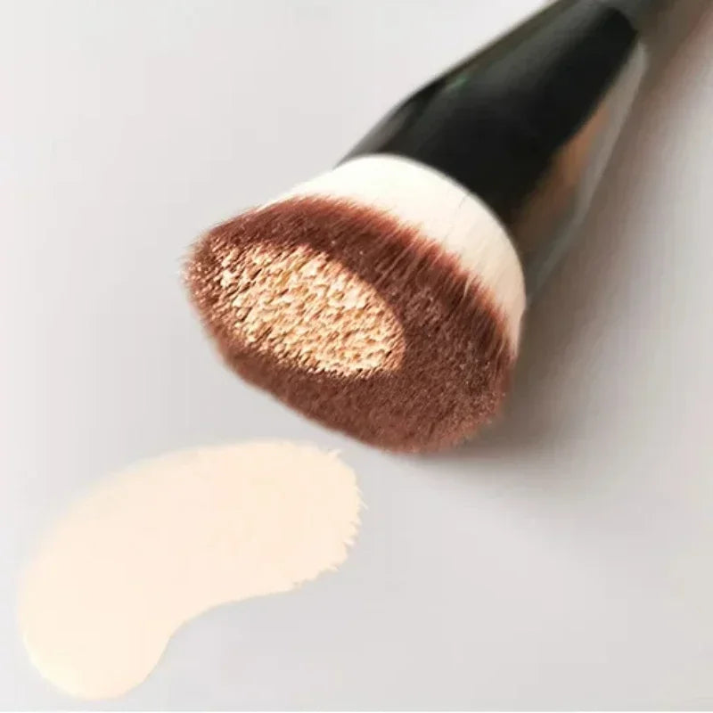 Flat Top Foundation Makeup Brush – Flat Angled Synthetic Hair Brush for Liquid, Cream, Bronzer & Contour Application