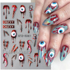 5D Crustacean & Insect Nail Art Stickers – Embossed Self-Adhesive Decals