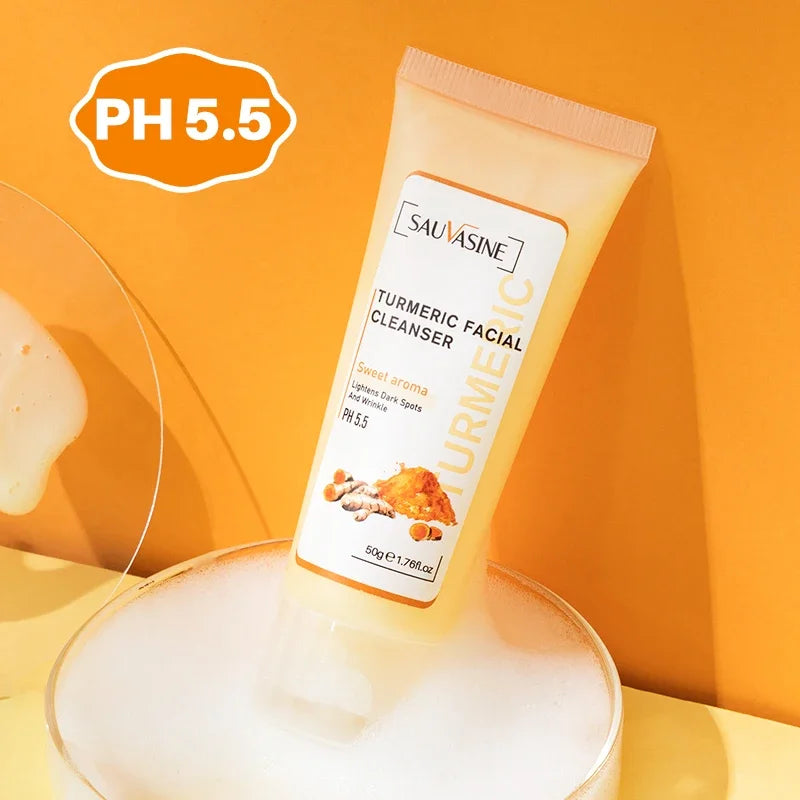 Turmeric Brightening Cleanser – Deep Clean, Acne & Dark Spot Care