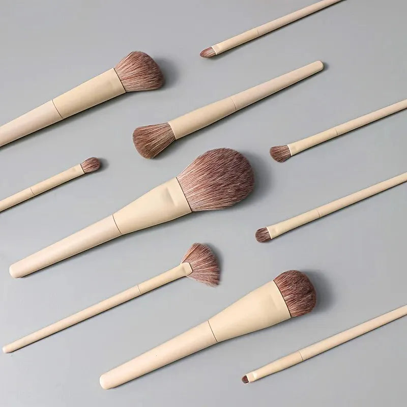 10-Piece Premium Makeup Brush Set – Face & Eye Tools