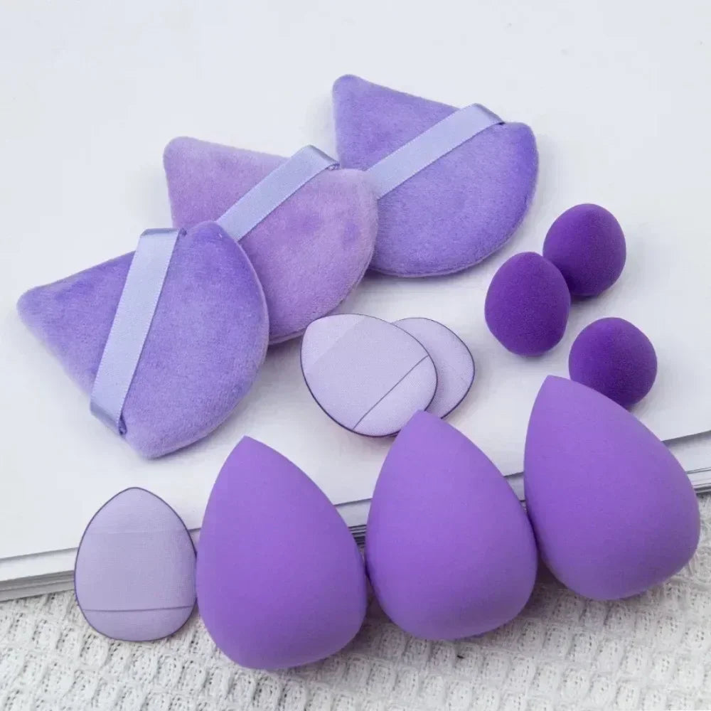 14Pcs Makeup Sponge Blender Set with Storage Bottle – Beauty Eggs, Foundation & Powder Puffs Makeup Accessories