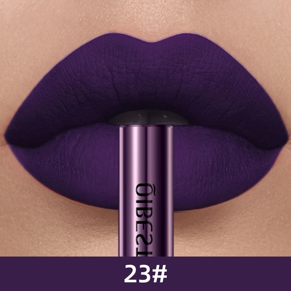 24 Colors Matte Liquid Lipstick Set – Long-Lasting, Waterproof, Non-Stick Velvet Lip Gloss