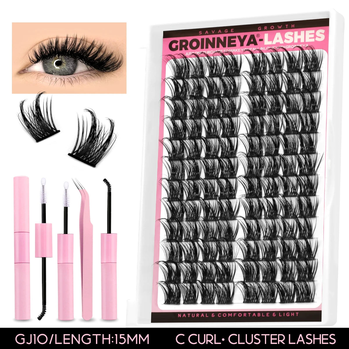 DIY Lash Clusters Kit with Bond, Seal & Remover