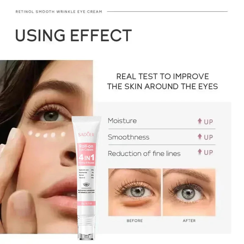 Instant Eye Lift Cream – Collagen Anti-Wrinkle & Dark Circle Remover