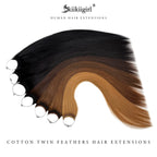Korean Cotton Thread Tip Hair Extensions – 100% Human Hair, Double Drawn