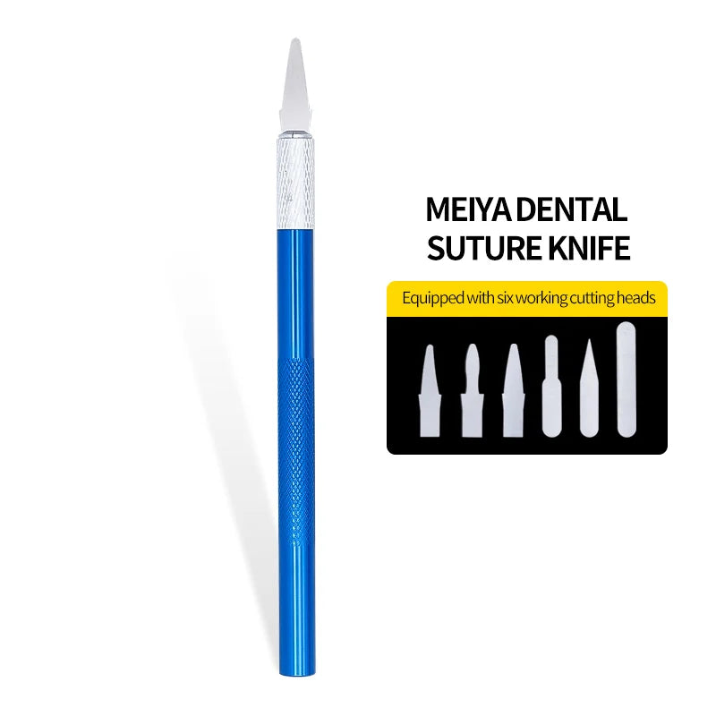 1 Set Dental Scalpel Blades & Handle – Sculpture Plaster Knife Trimmer for Dermaplaning, DIY Cutting & Dentist Tools