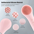 Ultrasonic Silicone Facial Cleansing Brush – Deep Pore & Blackhead Massager