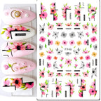 3D Floral & Butterfly Nail Art Stickers Decals