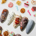 5D Cartoon Nail Art Stickers – Jelly Dessert Bear & Rabbit Decals