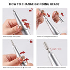 45,000RPM Professional Rechargeable Electric Nail Drill – Portable Nail File & Manicure Tool for Gel Polish