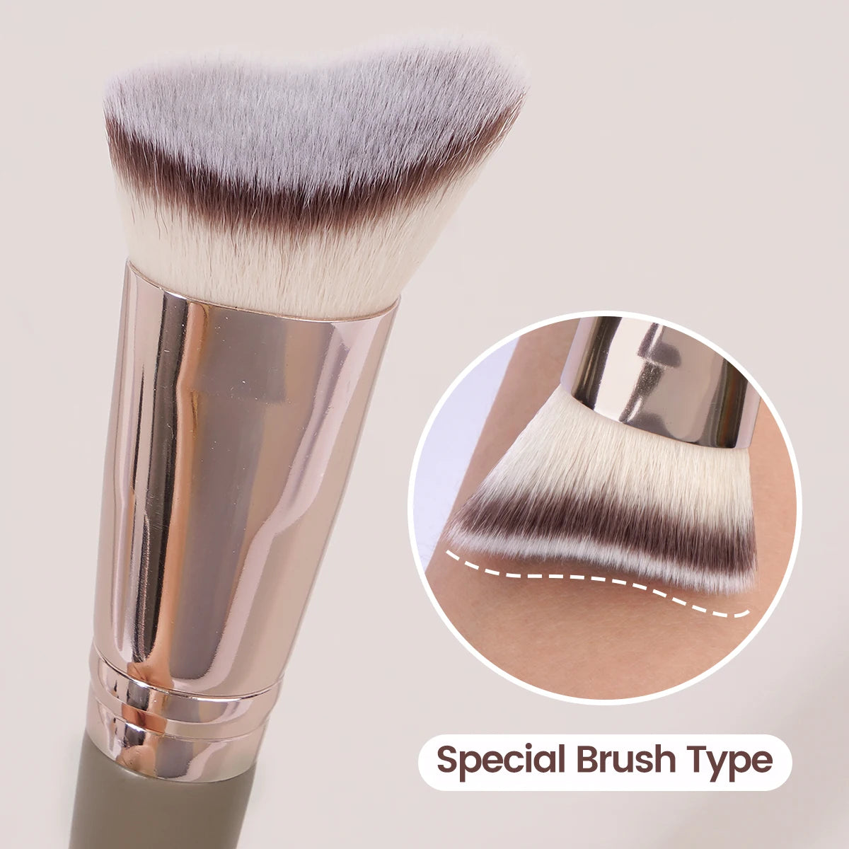 Premium Contour Brush – Perfect Face Makeup Tool for Blending & Defining Cheeks, Forehead, Jaw & Nose