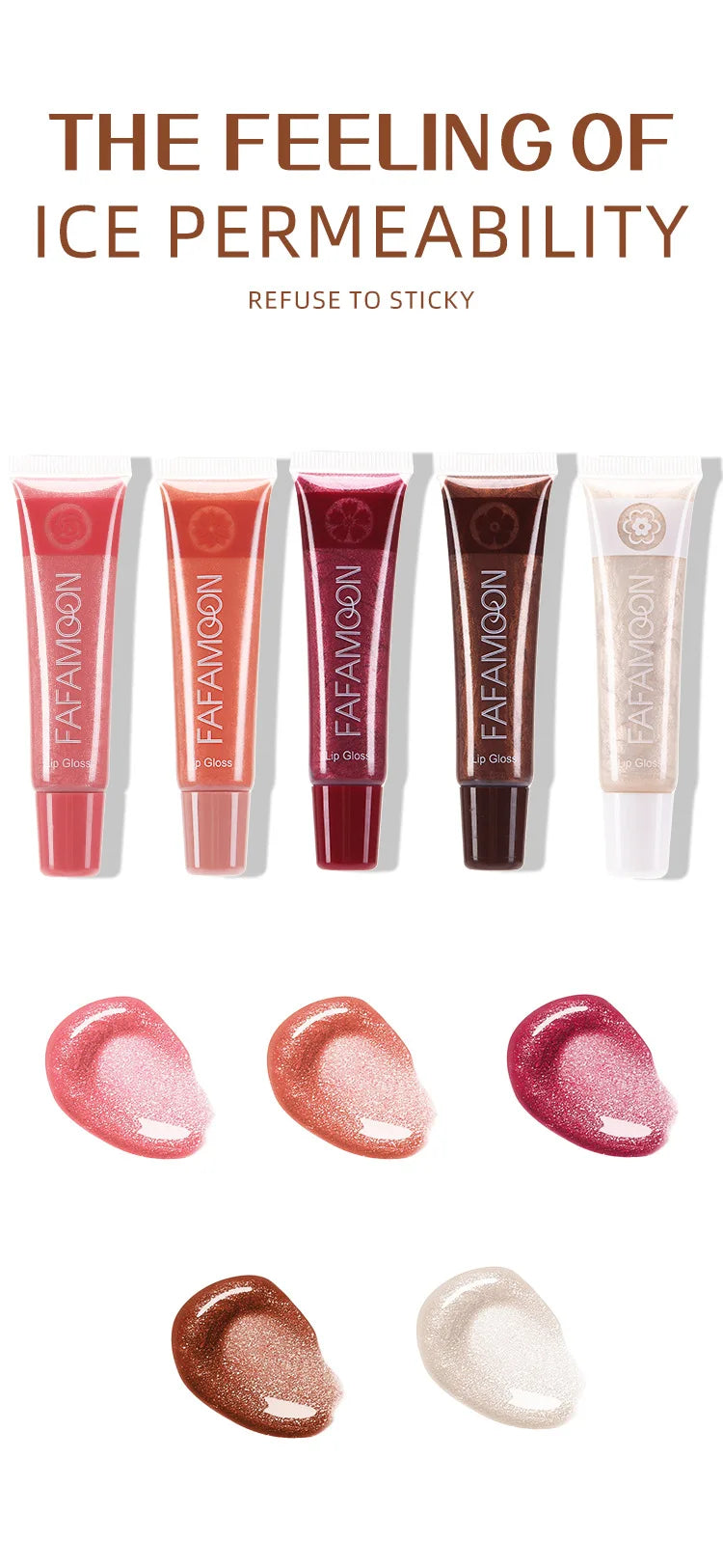 Pearl Mirror Liquid Lip Gloss – Glitter Shine, Moisturizing & Plumping Color