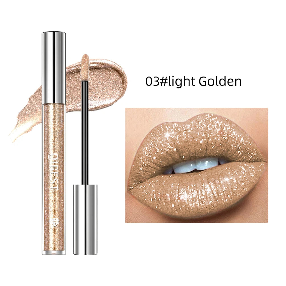 Diamond Liquid Lipstick – 6 Colors, Long-Lasting Waterproof Gloss