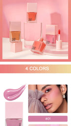4-Color Liquid Blush – Long-Lasting, Blend able Vegan Cheek Tint