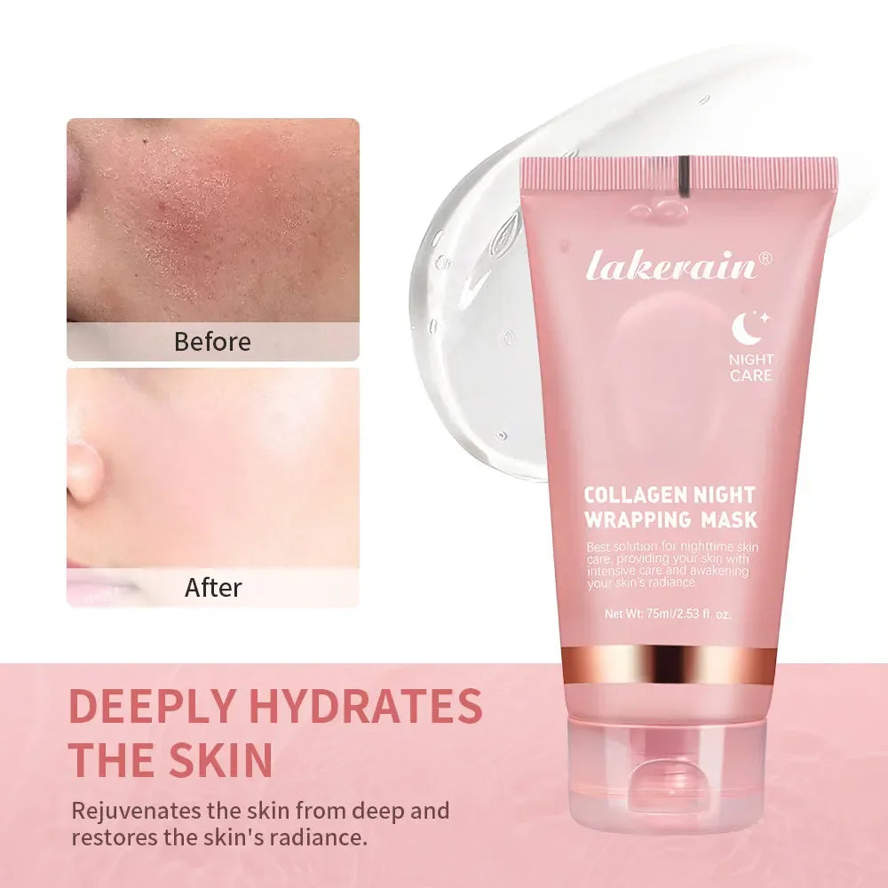 Collagen Peel-Off Mask – Deep Repair Korean Bio Face Mask for Overnight Skin Rejuvenations