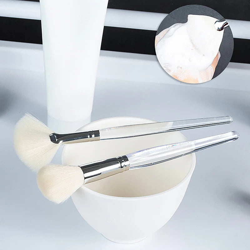 Portable Facial Cleansing & Massage Brush – Soft Bristles, Face & Mask Applicator