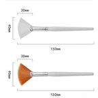 1/8pcs Fan Acid Facial Brush Set – Soft Portable Mask Brushes for Skin Care & Beauty Salon Use