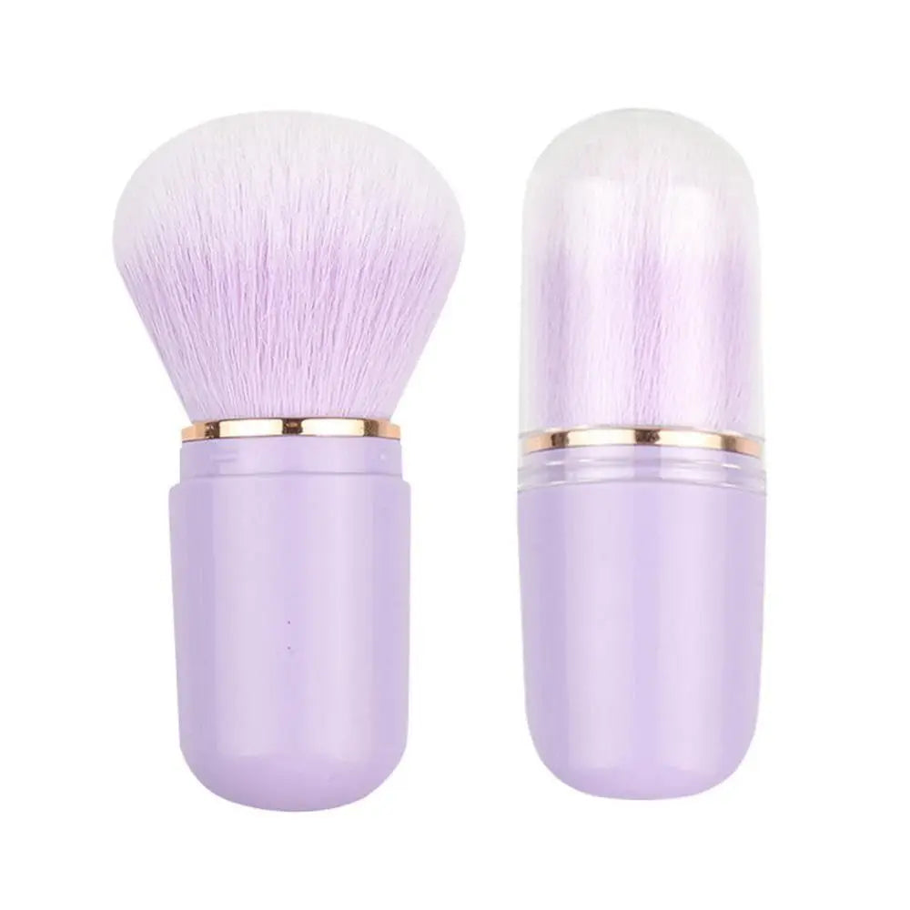 Luxury Retractable Kabuki Brush – Compact, Multifunctional & Elegant