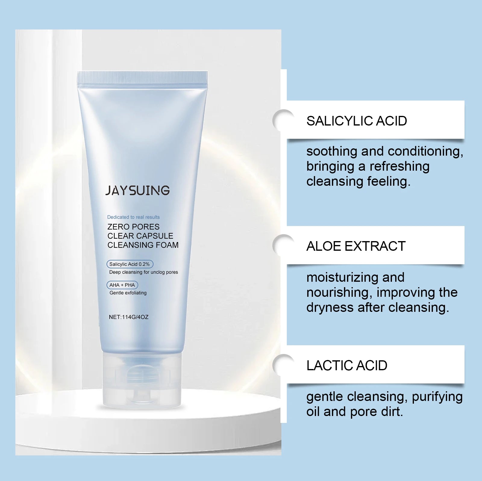 Salicylic Acid Face Cleanser – Acne & Oil Control, Pore Minimizing, Exfoliating