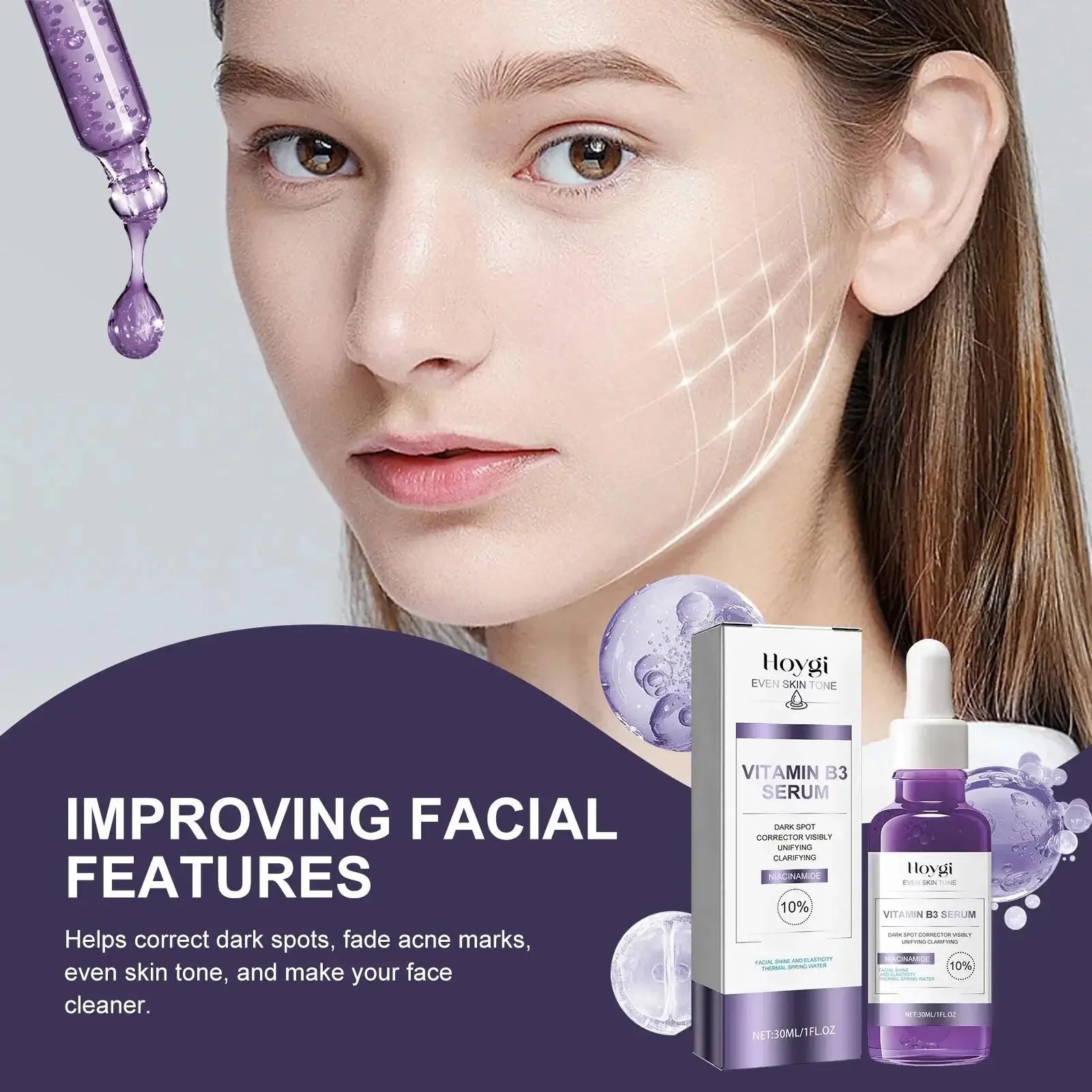 Powerful Dark Spot Remover Whitening Serum – Anti-Freckle Melanin Correcting Brightening Korean Day & Night Facial Care