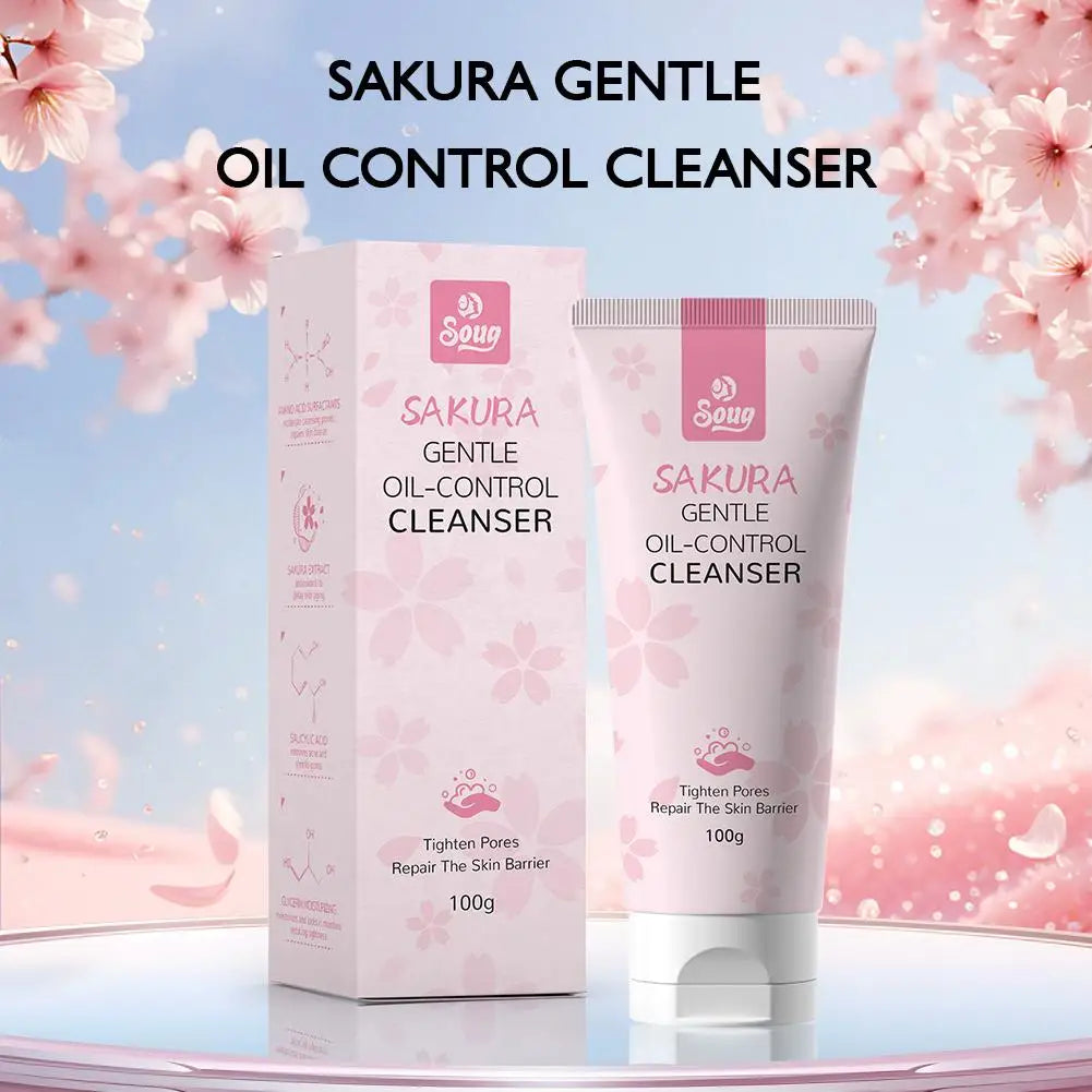 Sakura Gentle Deep Cleanser – Oil Control & Pore Care, 100g