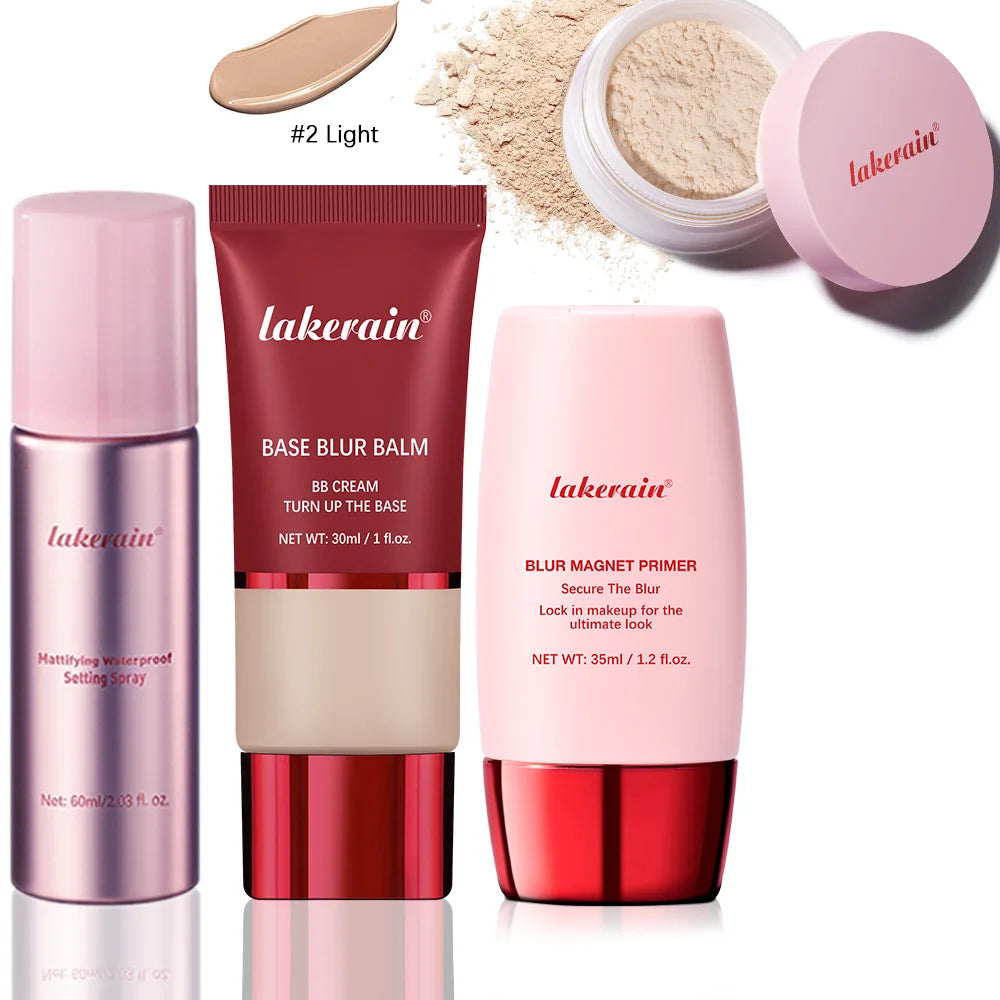 Ultimate Blurring Setting Kit – Travel Size Waterproof Primer & Powder for Oil Control