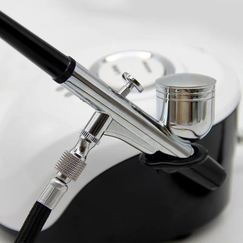 Portable Nano Mist Airbrush Kit – Oxygen Facial Spray & Makeup Compressor for Skincare, Tattoos, Nails & Cake Decorating