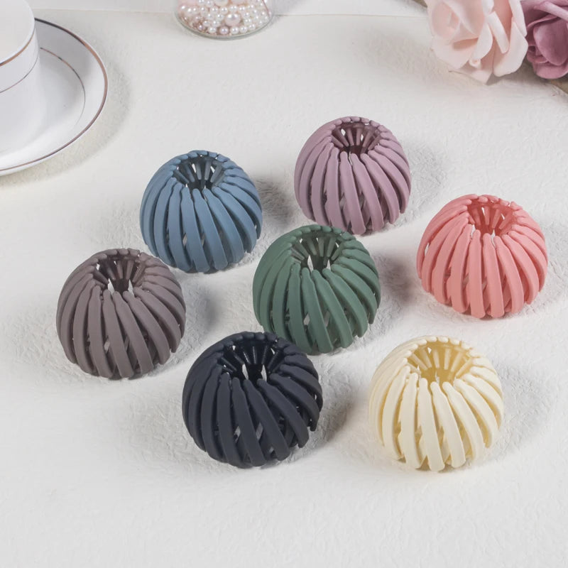 1PC/4PCS/7PCS Fashion Matte Bird Nest Hair Claw Clips – Stylish Ponytail Hair Accessories for Women & Girls