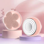 Electric Facial Cleansing Brush – Silicone Face Scrubber with Red & Blue LED Light for Deep Cleansing and Exfoliating Massage