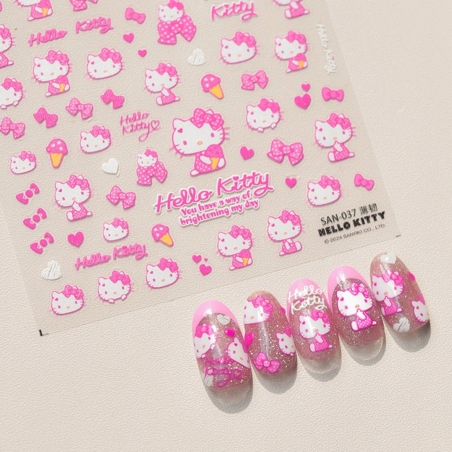 5D Anime Nail Stickers – Hello Kitty, Kuromi & Cinnamoroll