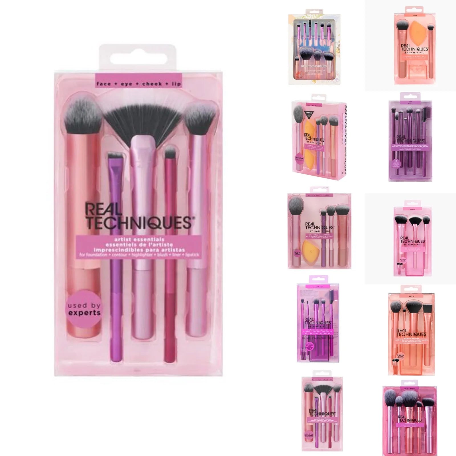 Professional Makeup Brush Set – Foundation, Powder, Blush & Eyeshadow