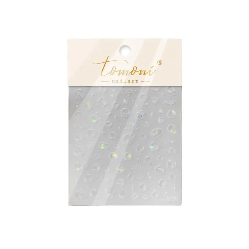 3D Summer Ocean Nail Stickers – Shell, Bubble & Dolphin Decals