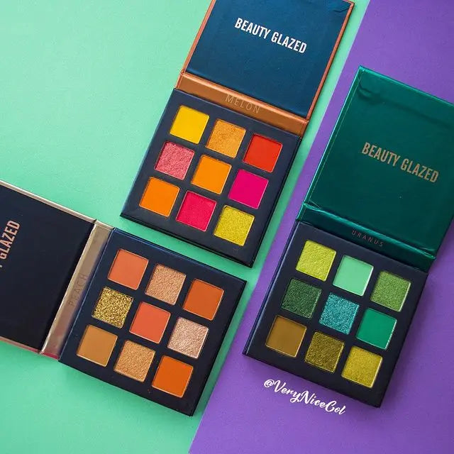 Beauty Glazed 9-Color Eyeshadow Palette – Matte & Shimmer, Long-Lasting Waterproof