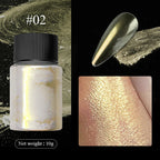 10g Gradient Pearl Nail Powder – Metallic Aurora Effect Glitter Dust for UV Gel Nail Art Decorations