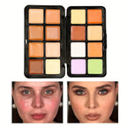 16-Color Matte Contour & Concealer Palette – Face & Nose Shadow Makeup Set