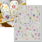 3D Floral & Butterfly Nail Art Stickers