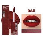 MLSMILE 6-Color Velvet Matte Lip Glaze – Waterproof, Long-Lasting, Non-Stick Lip Tint